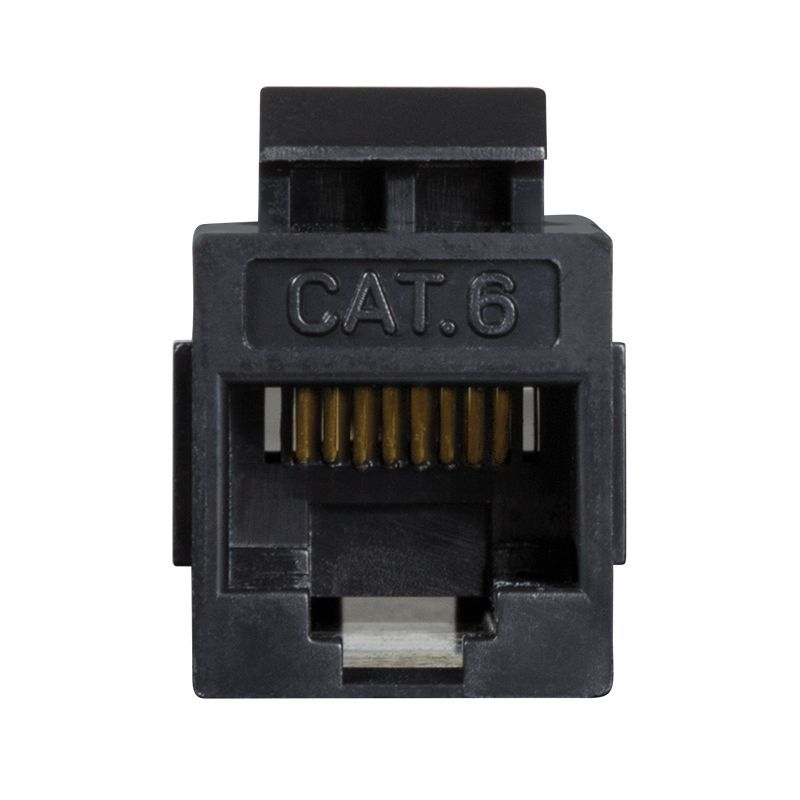 Logilink Cat.6 Keystone Inline Coupler UTP, 14.5 mm width Black