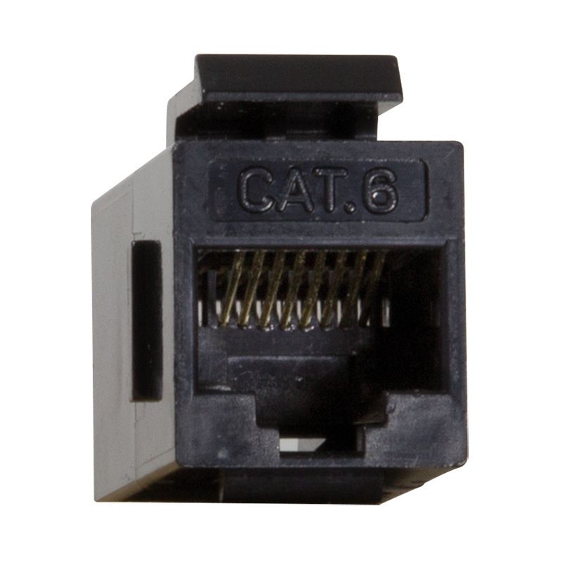 Logilink Cat.6 Keystone Inline Coupler UTP, 14.5 mm width Black