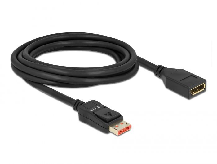 DeLock DisplayPort Extension Cable 8K 60Hz 3m Black