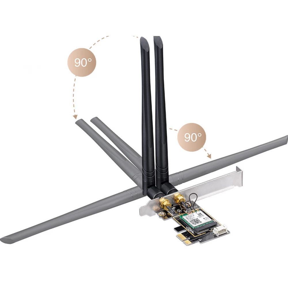 Cudy WE3000 AX5400 Tri-Band Wi-Fi 6 PCIe Adapter