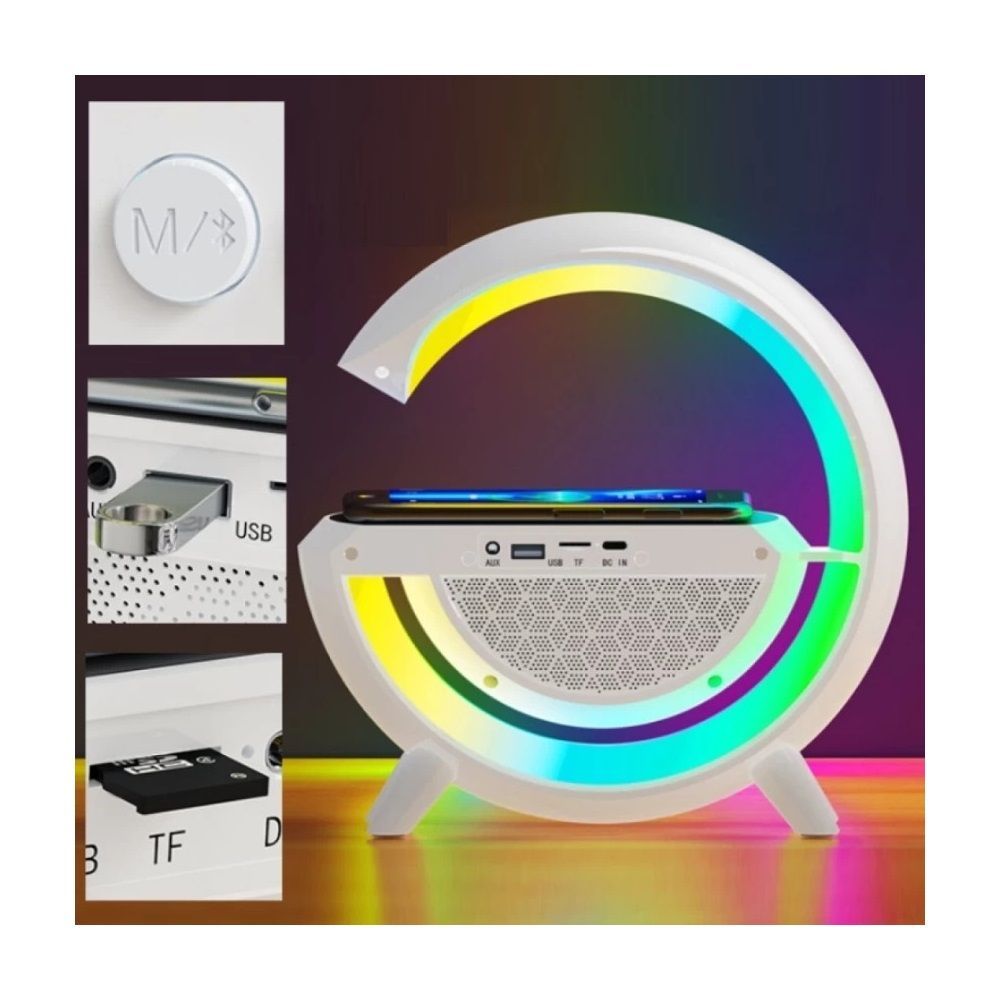 BlackBird BH1513 Bluetooth Speaker + Wireless Charging White