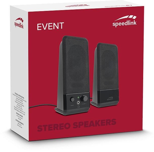 Speedlink Event stereo speakers Black