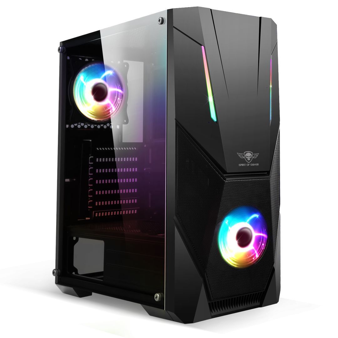 Spirit Of Gamer Rogue V Tempered Glass Black