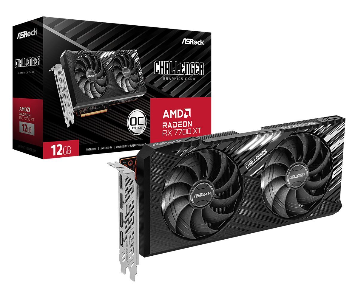 ASRock Radeon RX7700 XT Challenger 12GB OC