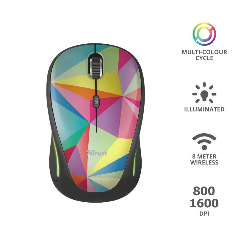 Trust Yvi FX Wireless mouse Geometrics