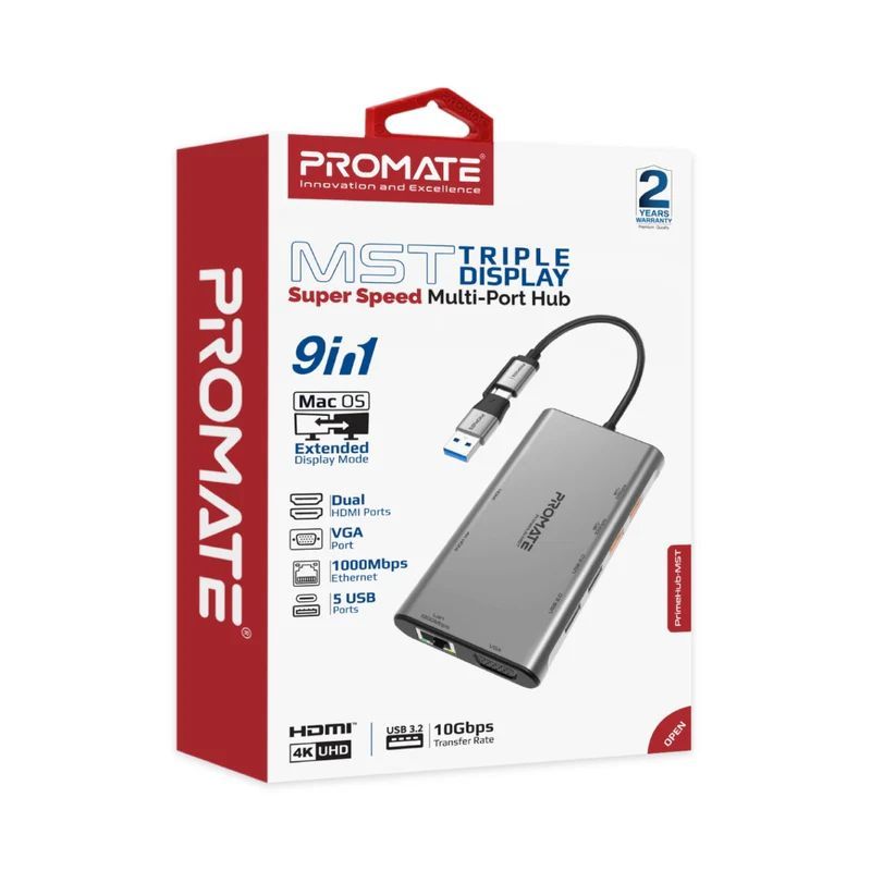 Promate PrimeHub-MST Docking Station Silver