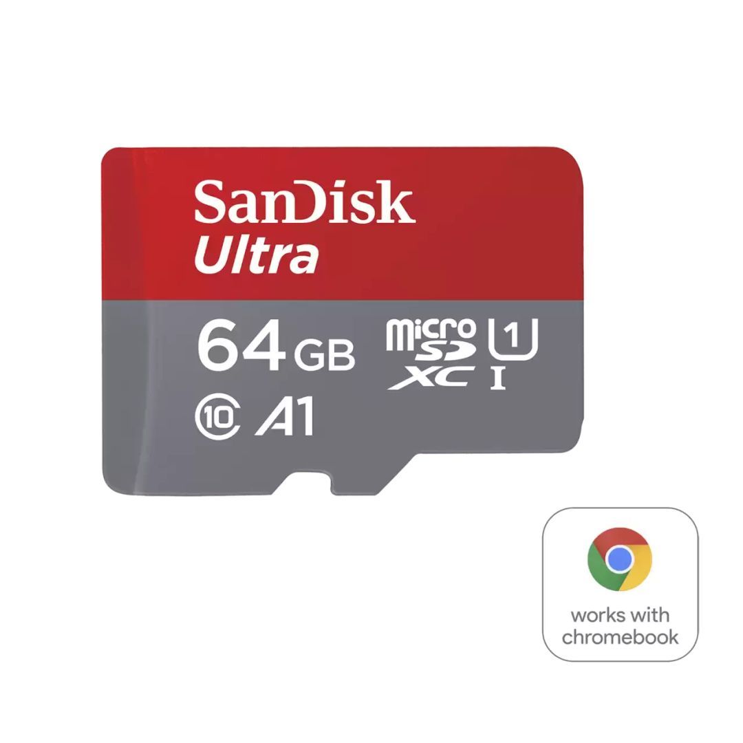 Sandisk 64GB microSDXC Ultra for Chromebook Class 10 UHS-I A1