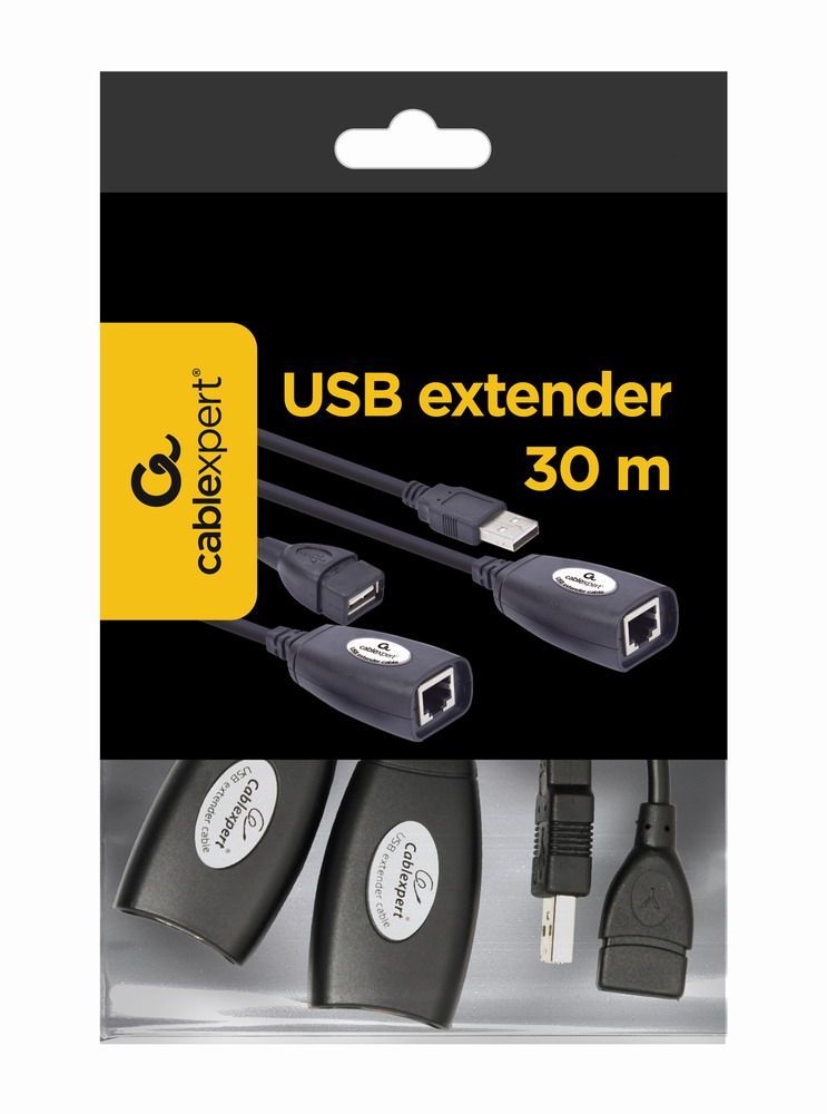 Gembird USB extender CAT5e data cable 30m Black