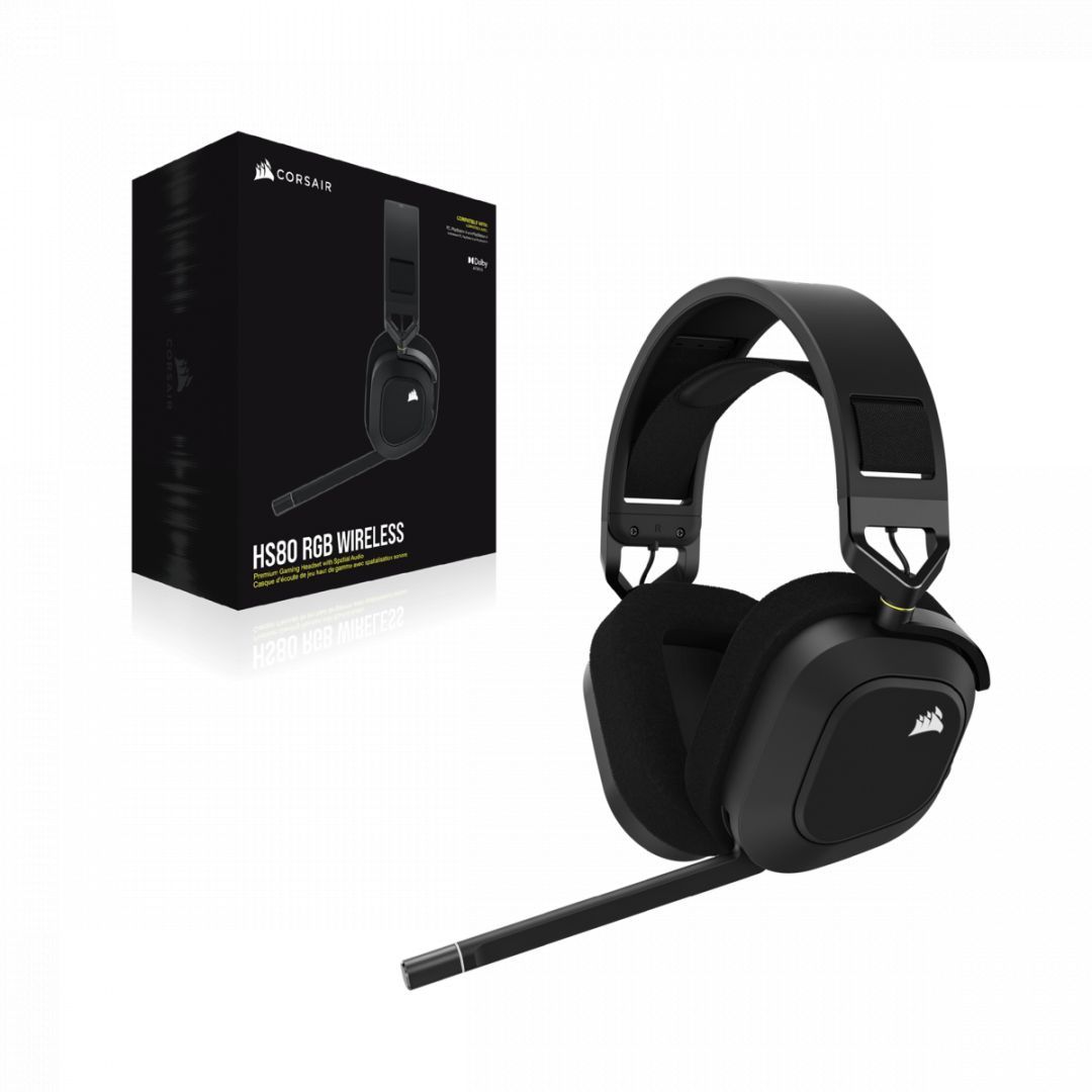 Corsair HS80 RGB Wireless Gaming Headset Carbon