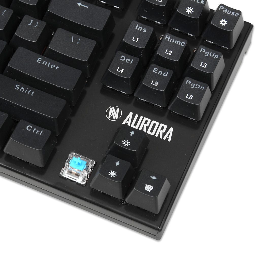 iBox Aurora K-2R Mechanical Blue Switch Gaming Keyboard Black US