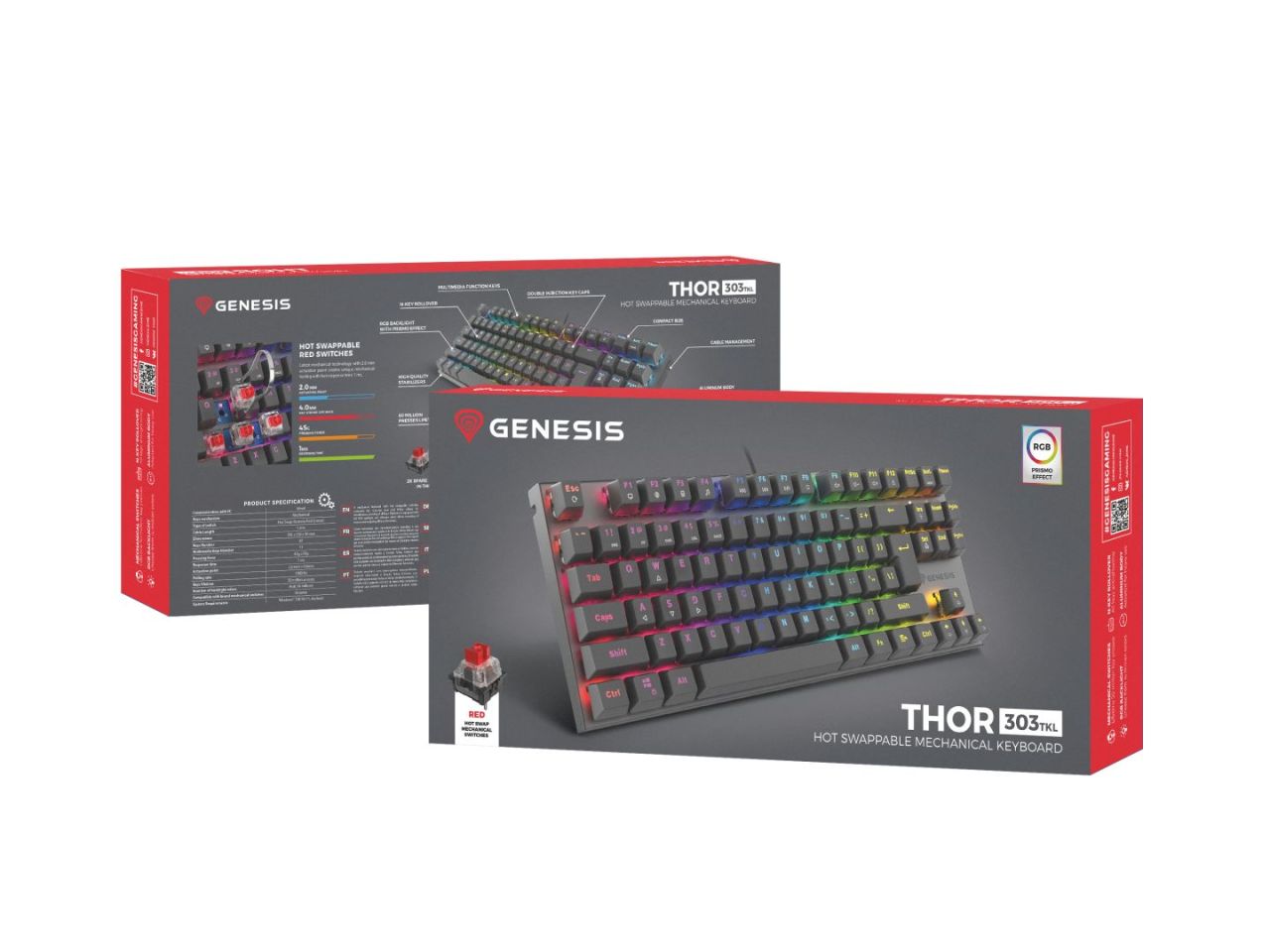 Baseus Thor 303 TKL RGB Mechanical Keyboard US