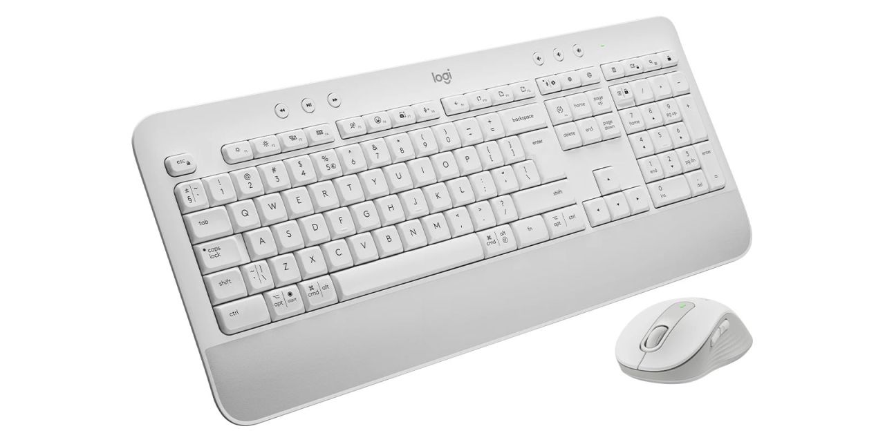 Logitech Signature MK650 Combo for Business Wireless Keyboard+Mouse Off-White UK