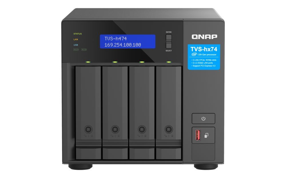 QNAP NAS TVS-H474-PT-8G (8GB) (4xHDD + 2xM.2 SSD)