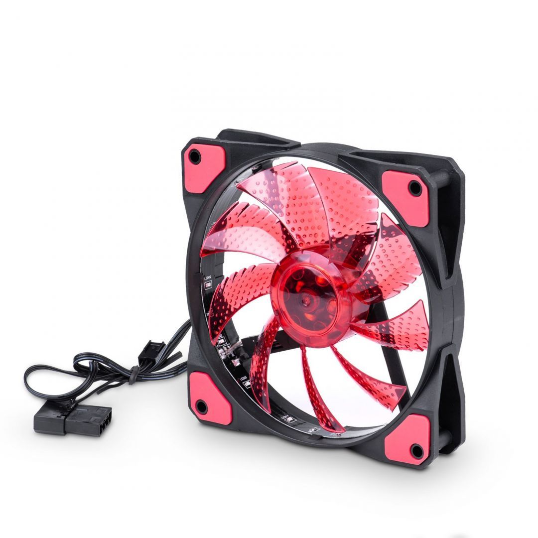 Akyga AW-12C-BR System Fan 12cm Red LED