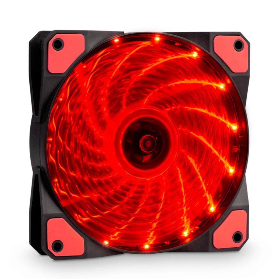 Akyga AW-12C-BR System Fan 12cm Red LED