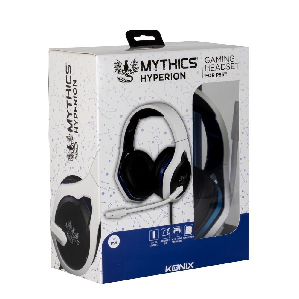 KONIX Mythics Hyperion PS5 Gaming Headset White