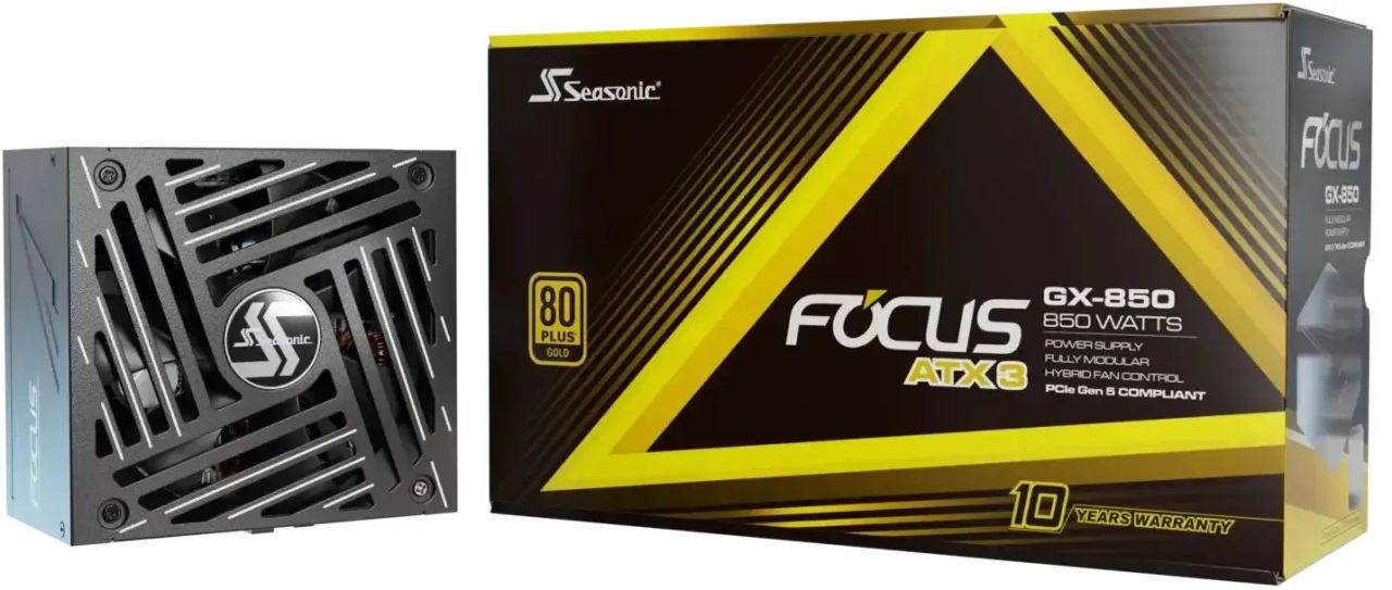 Seasonic 850W 80+ Gold Focus GX ATX 3 (2024) Seasonic 850W 80+ Gold Focus GX ATX 3 (2024)
