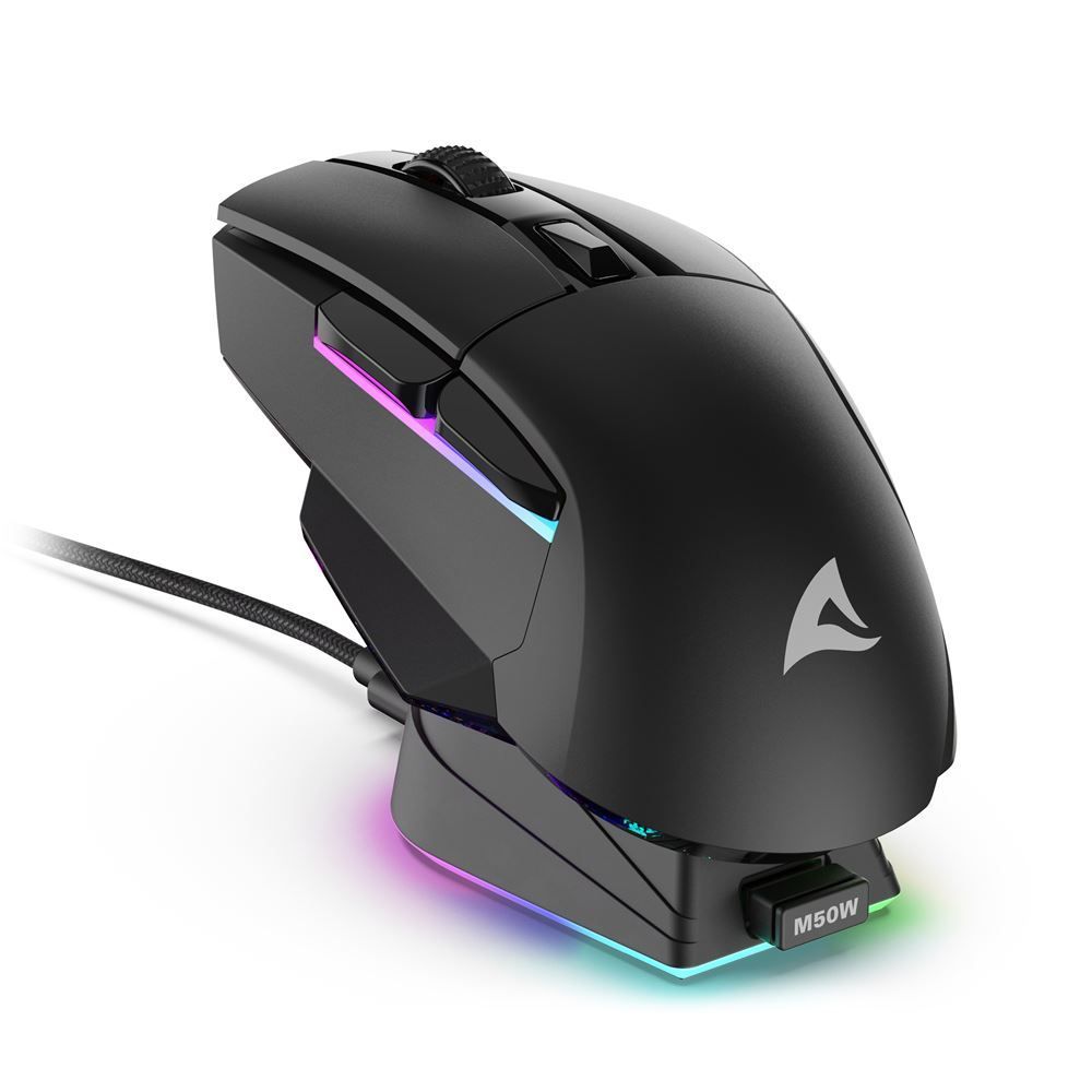 Sharkoon Skiller SGM50W RGB Wireless Gaming Mouse Black