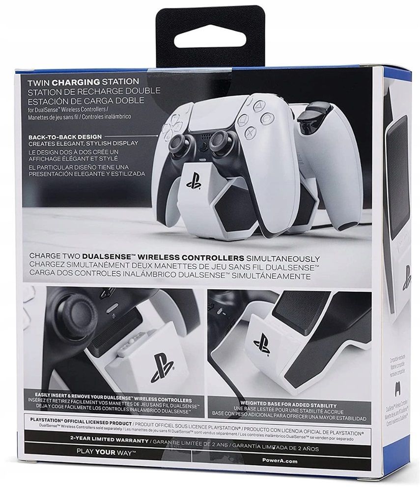 PowerA PlayStation 5 DualSense Twin Charging Station White/Black