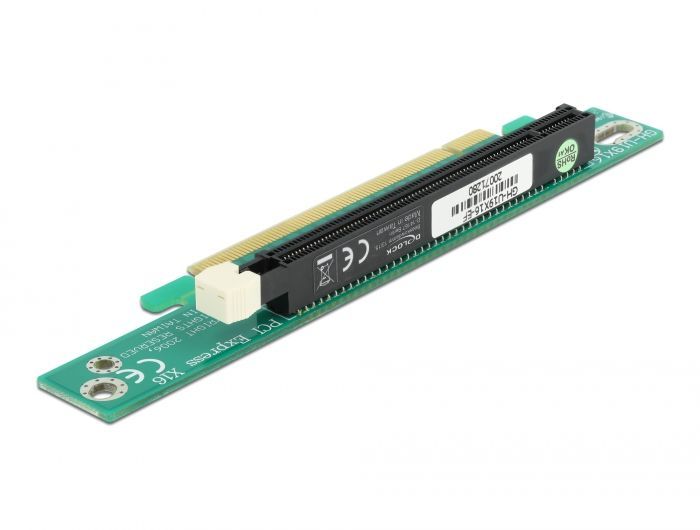 DeLock Riser Card PCI Express x16 > x16 90° left angled