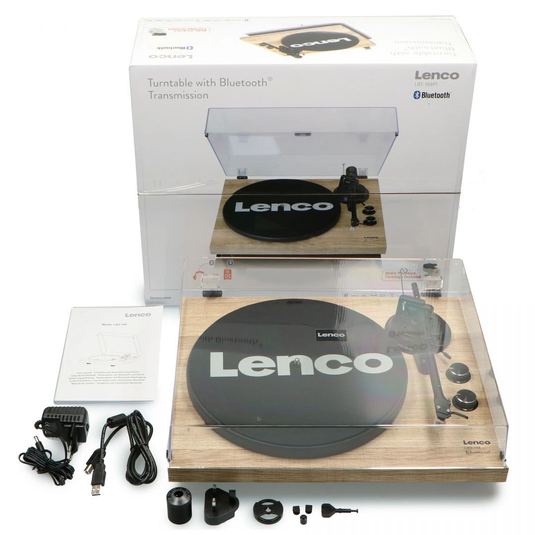 Lenco LBT-188PI Bluetooth Lemezlejátszó Wood