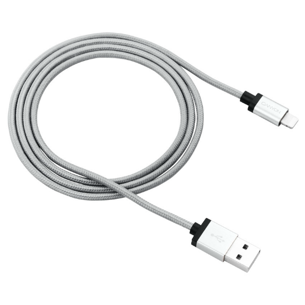 Canyon CNS-MFIC3DG USB2.0 Lightning kábel 1m Grey