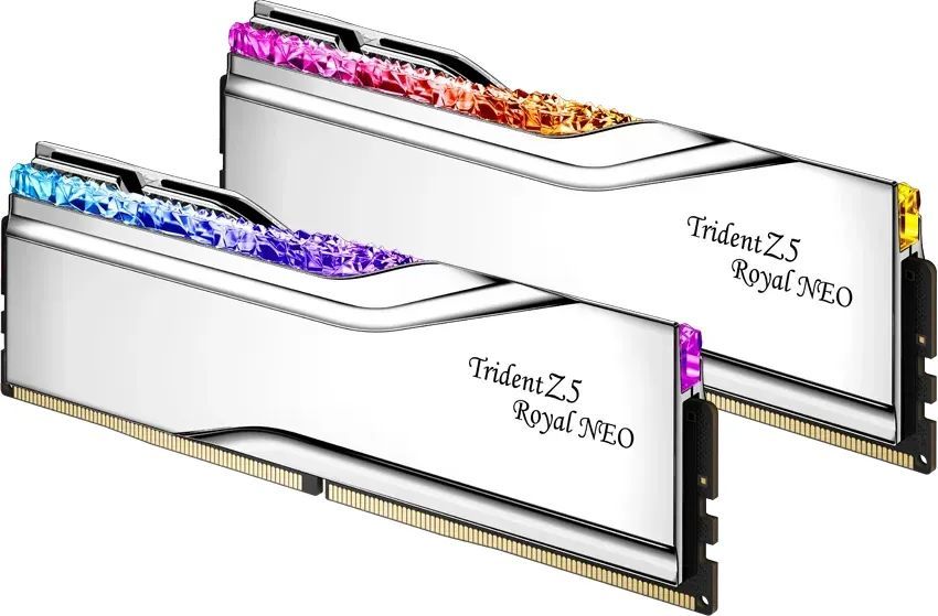 G.SKILL 32GB DDR5 6000MHz Kit(2x16GB) Trident Z5 Royal Neo RGB Silver