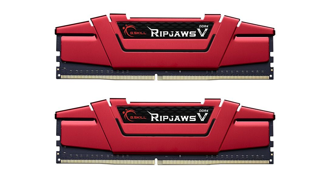 G.SKILL 32GB DDR4 2400MHz Kit(2x16GB) RipjawsV Red