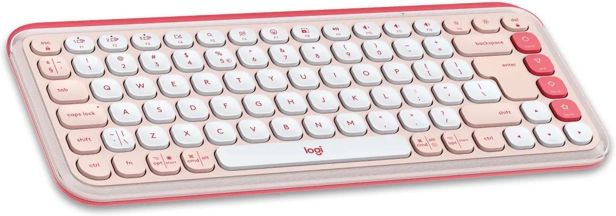 Logitech Pop Icon Wireless Keyboard Combo Pink US