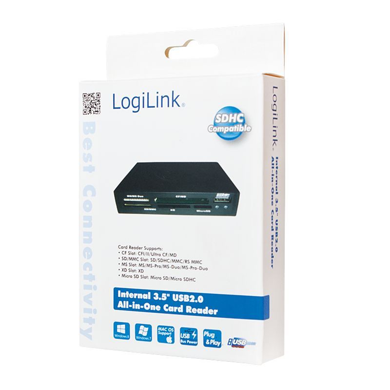 Logilink CR0012 USB2.0 Internal 3,5" All-in-One CardReader Black