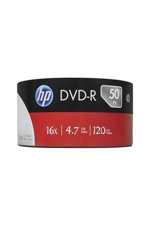 HP DVD-R 4,7Gb 16x Zsugor csomagolás 50db/csomag (50-es címke)