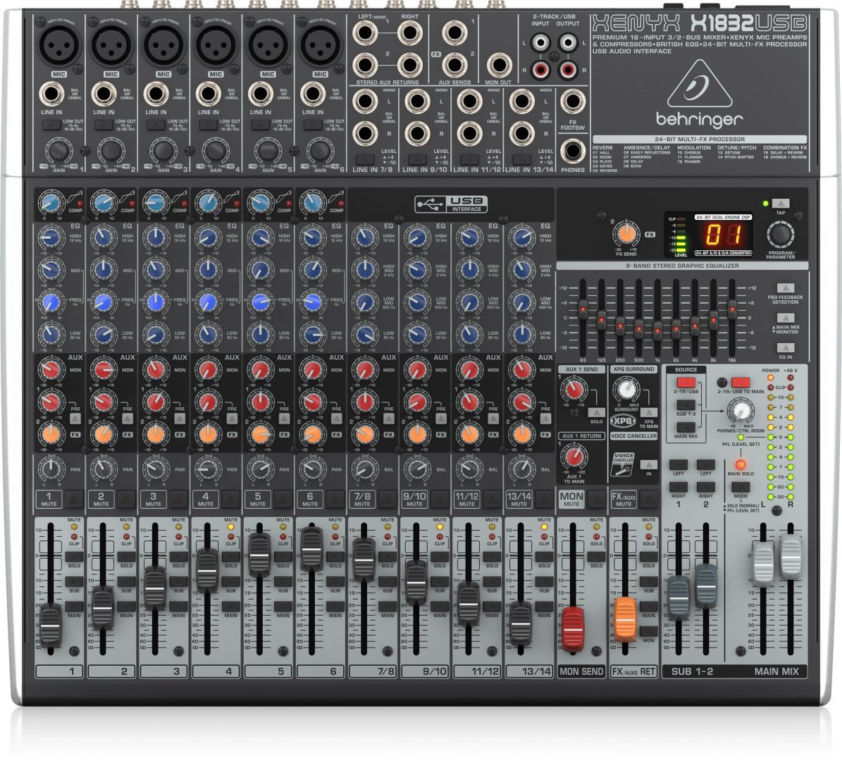 Behringer X1832USB Keverőpult Black