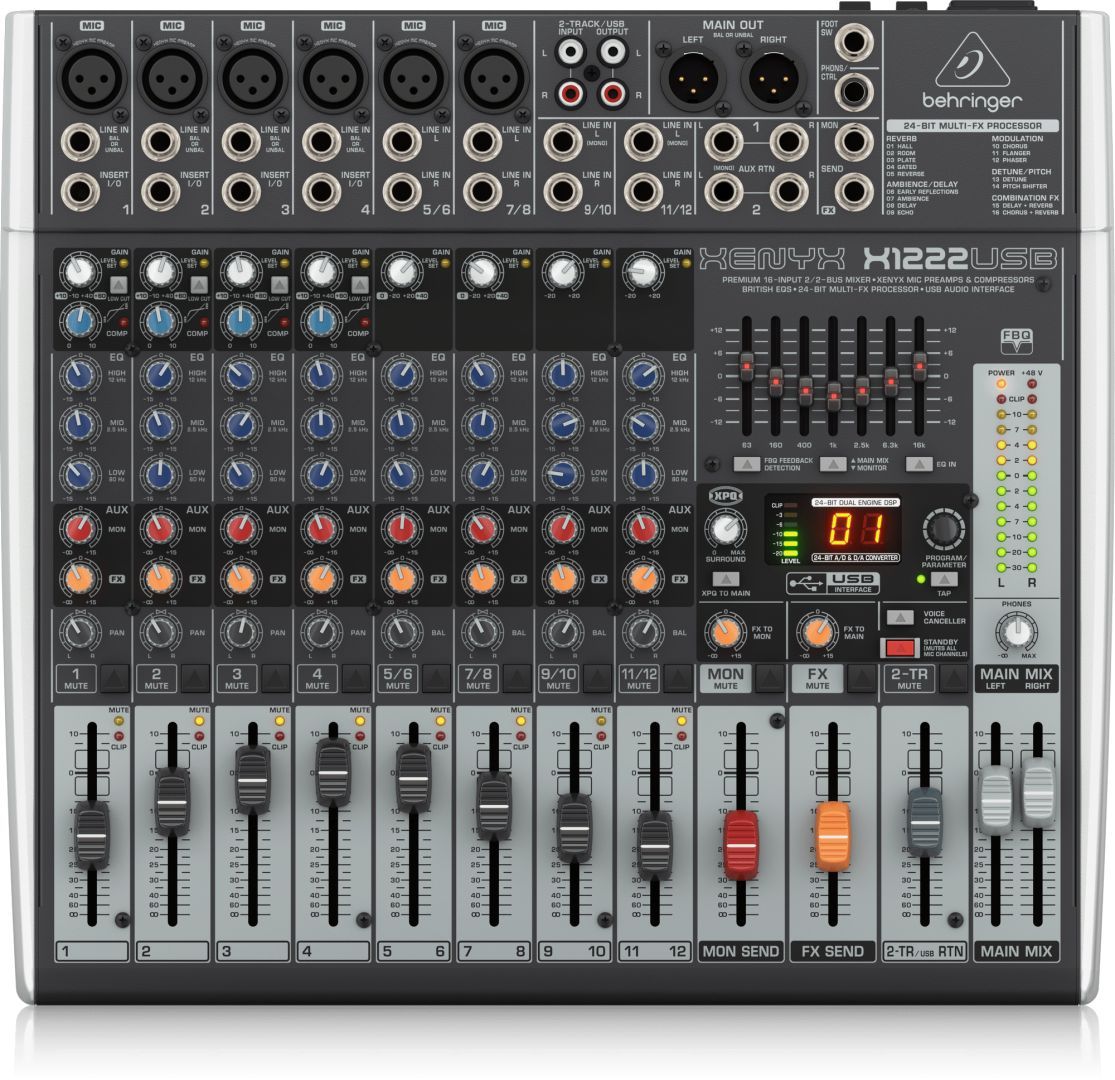 Behringer X1222USB Keverőpult Black