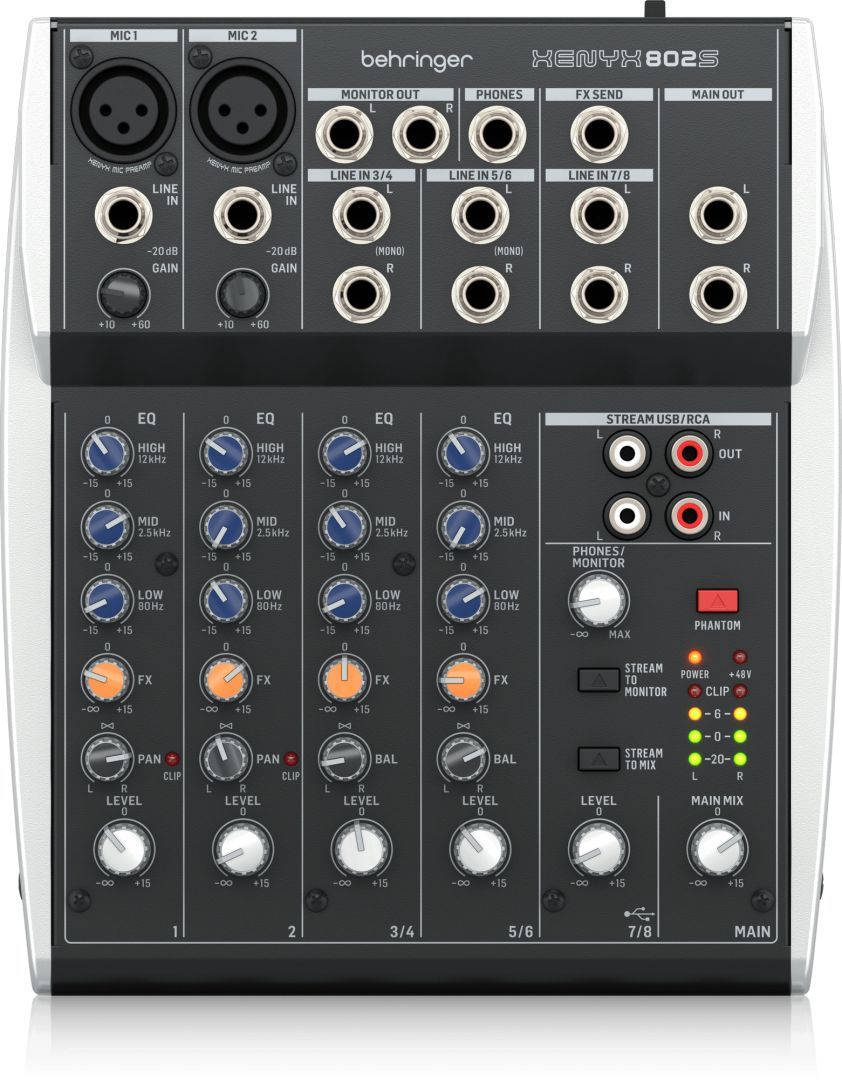 Behringer XENYX 802S Keverőpult Silver/Grey