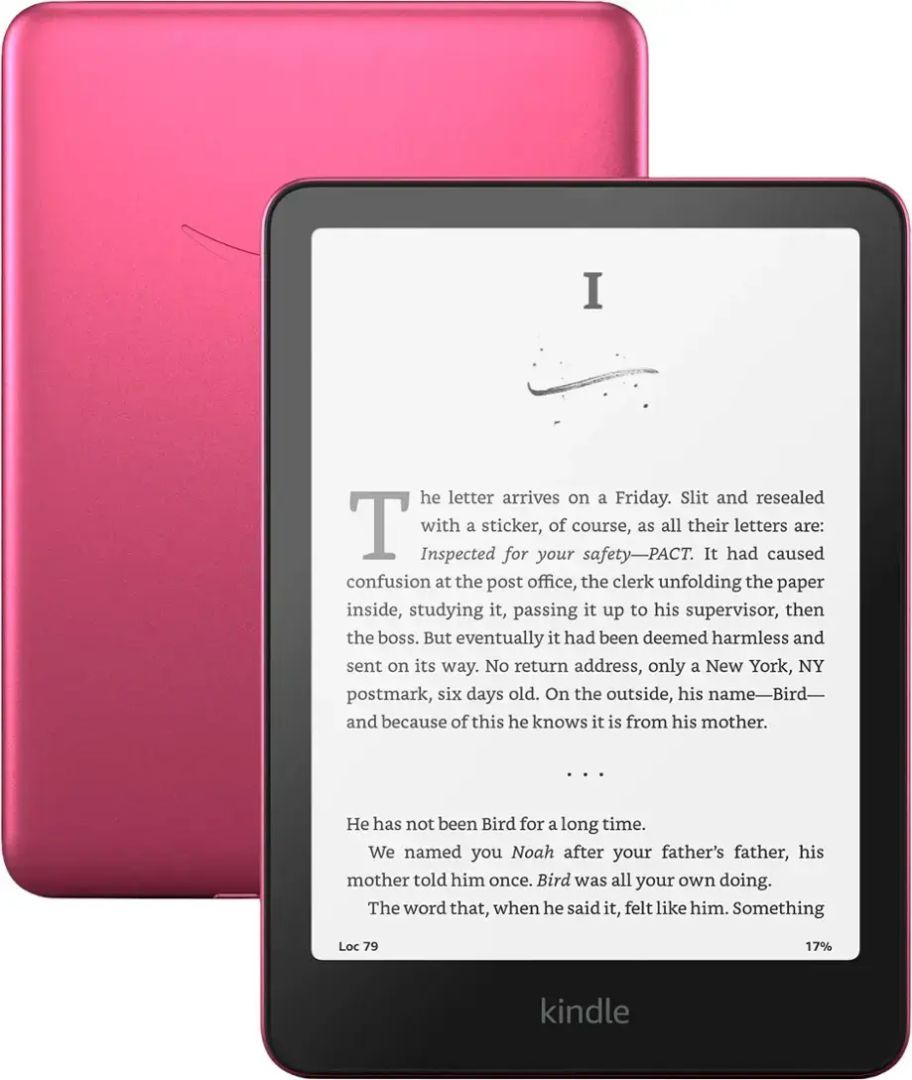 Amazon Kindle Paperwhite (2024) 7" E-book olvasó 32GB Metallic Raspberry (Reklám mentes)