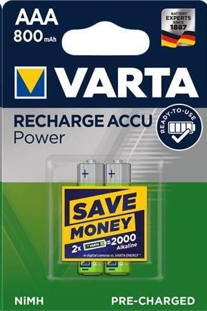 Varta Power AAA 800mAh Ni-MH akkumulátor 2db/csomag