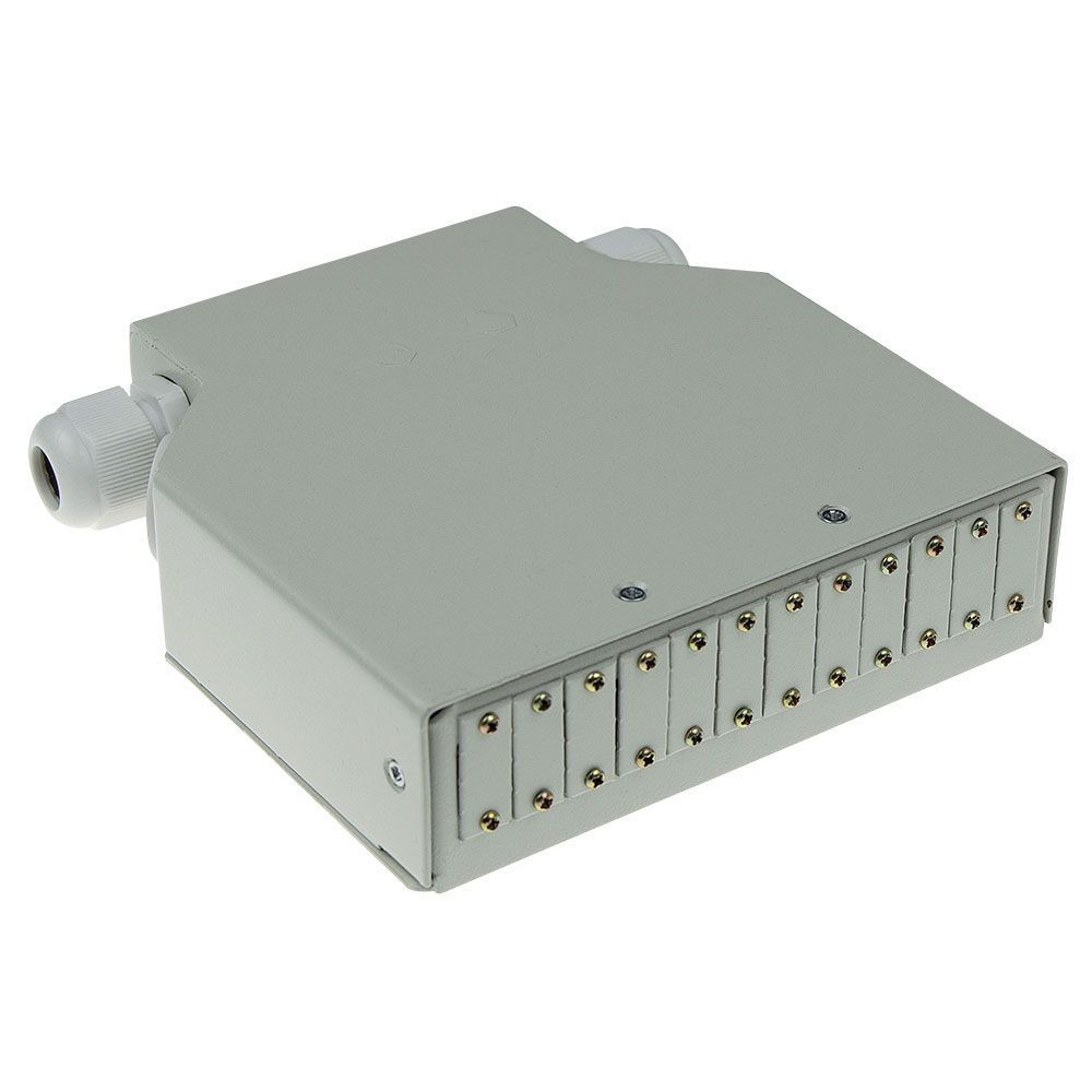 ACT DIN rail fiber optic terminal box unloaded 12 ports