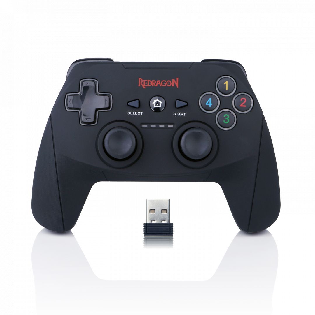 Redragon Harrow Wireless gamepad Black PC/PS3