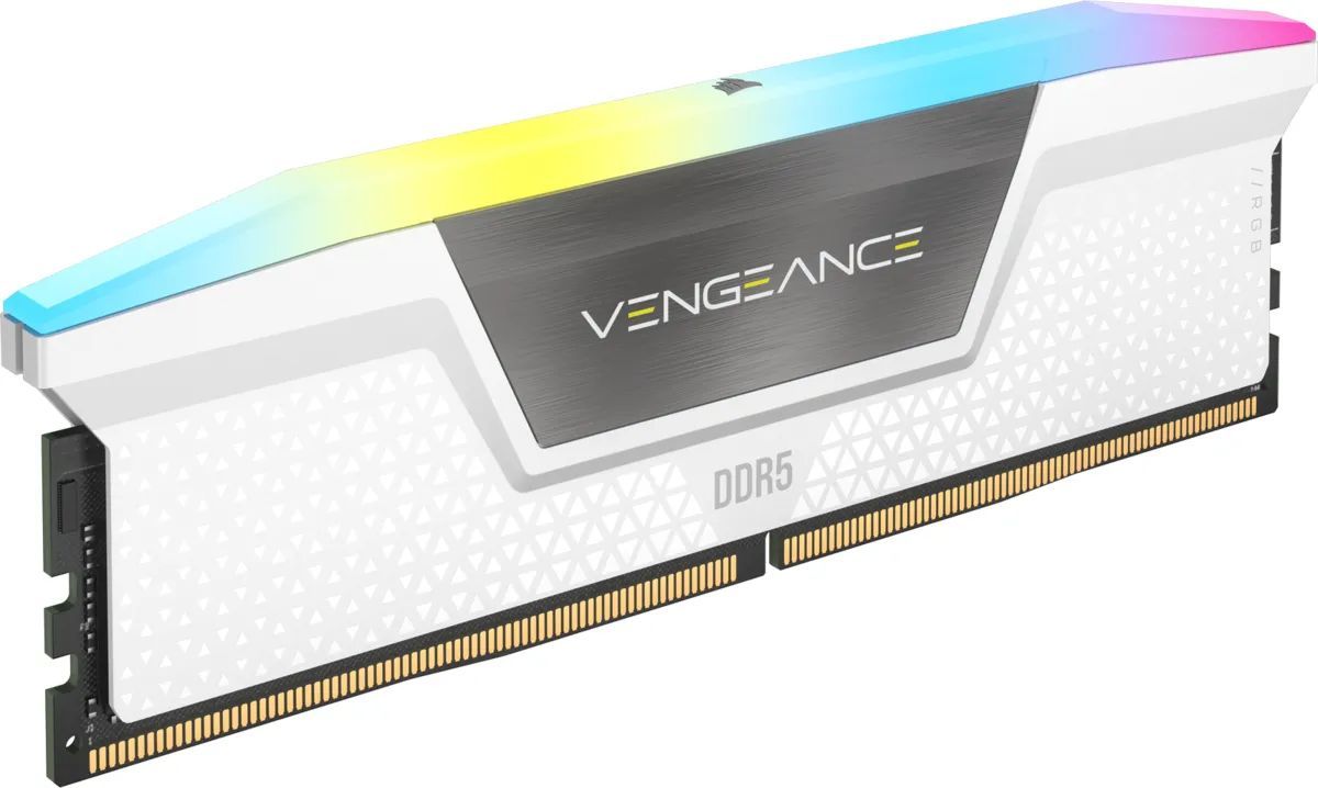 Corsair 64GB DDR5 6000MHz Kit(2x32GB) Vengeance RGB White