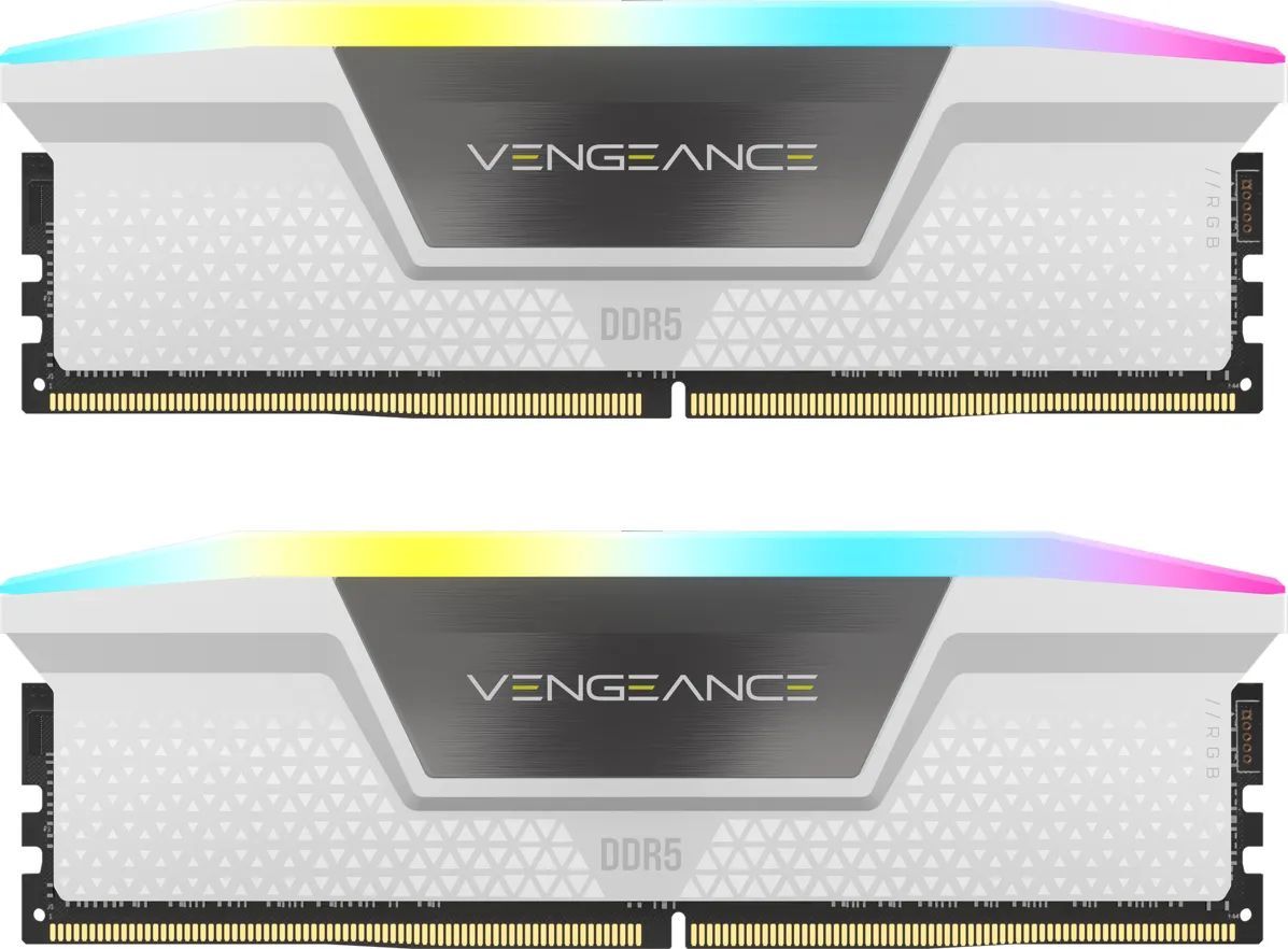 Corsair 64GB DDR5 6000MHz Kit(2x32GB) Vengeance RGB White