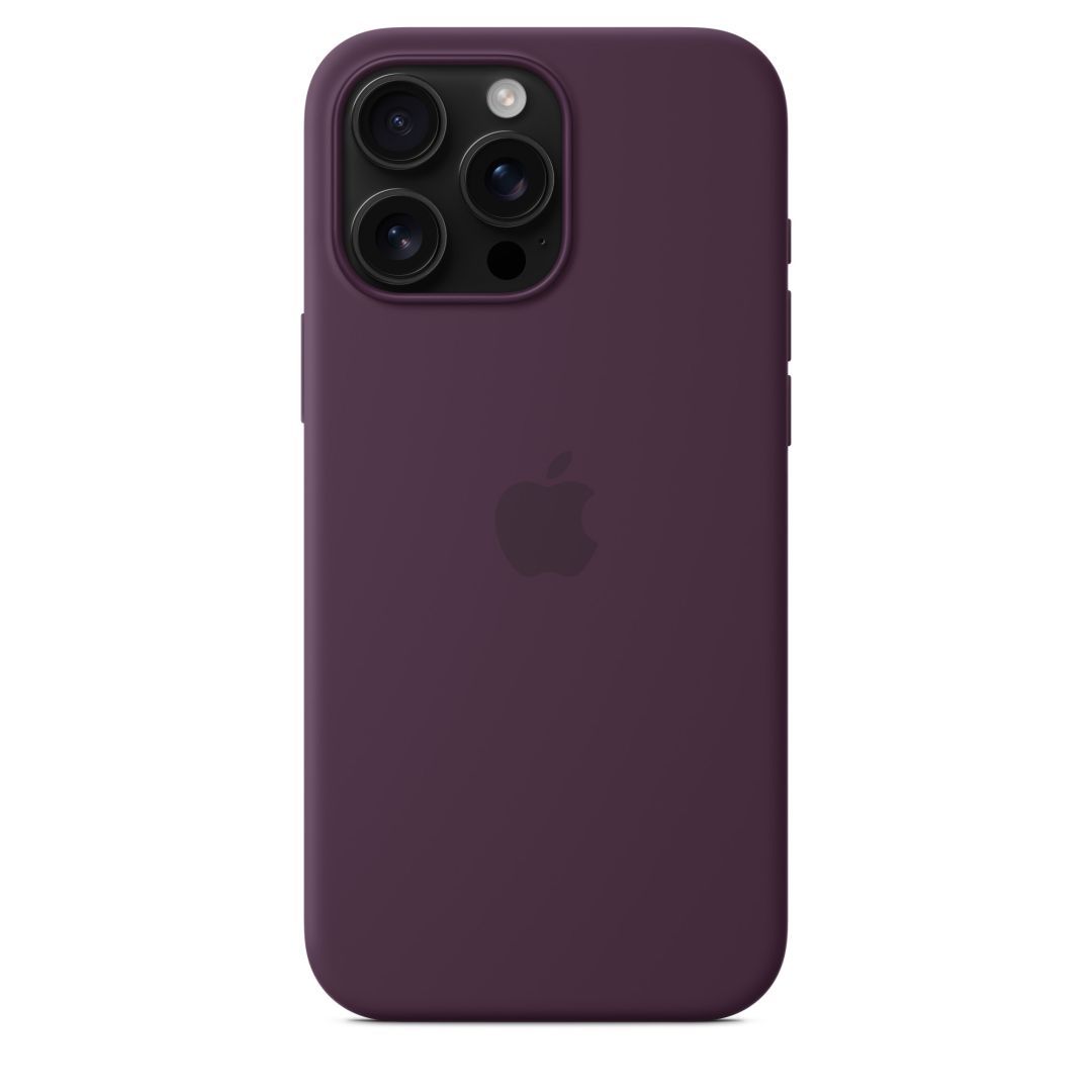 Apple iPhone 16 Pro Max Silicone Case with MagSafe Plum