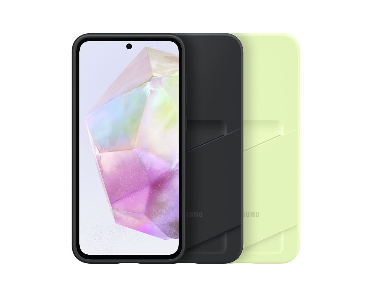 Samsung Galaxy A35 Card Slot Case Lime Samsung Galaxy A35 Card Slot Case Lime
