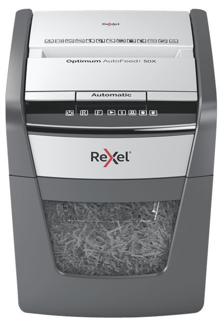 Rexel Optimum AutoFeed 50X Automata Iratmegsemmisítő Black