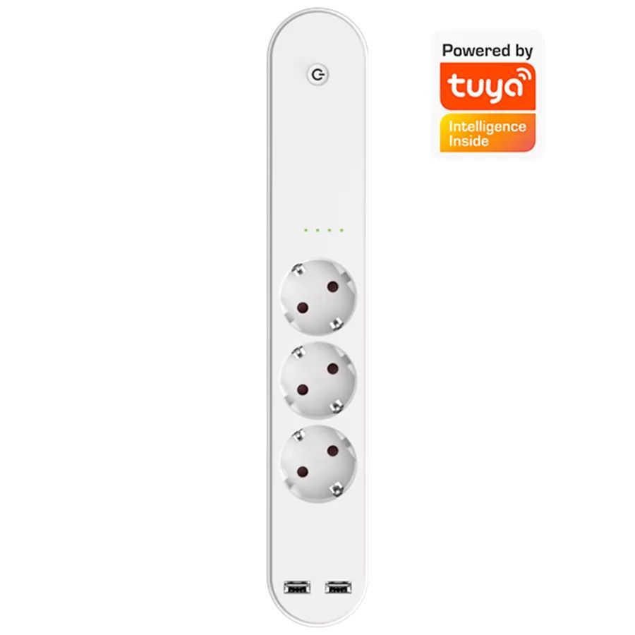 Denver SHP-310U Smart Home Power Strip 3in1 + 2xUSB White