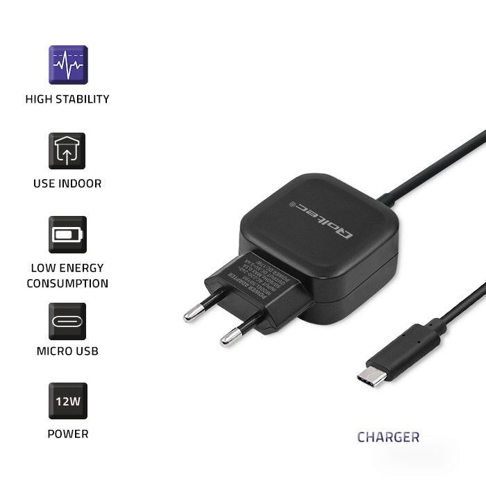 Qoltec 17W Mobile Device Charger Black