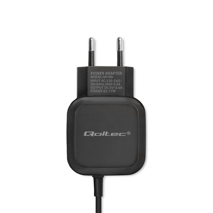 Qoltec 17W Mobile Device Charger Black