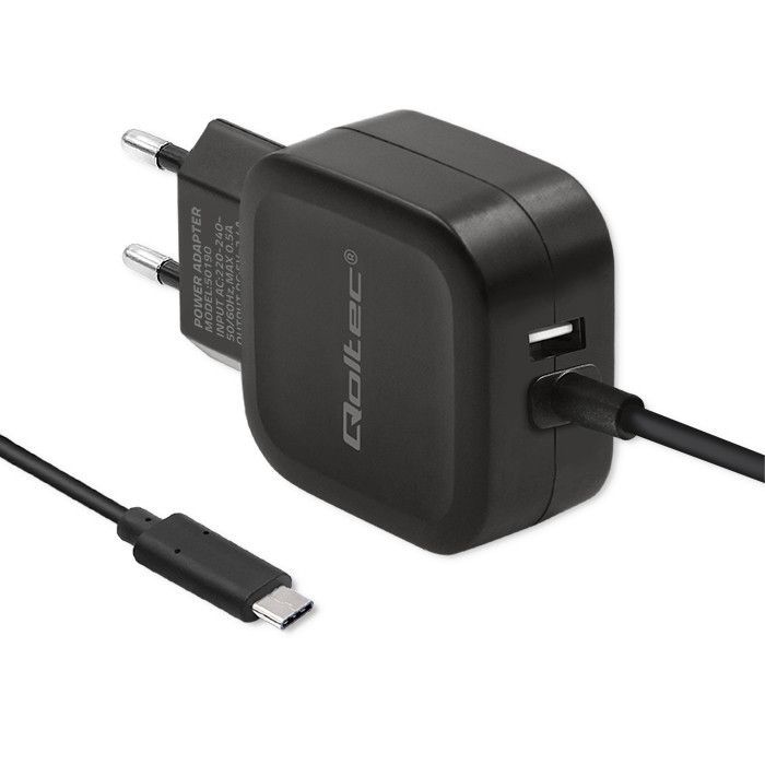 Qoltec 17W Mobile Device Charger Black