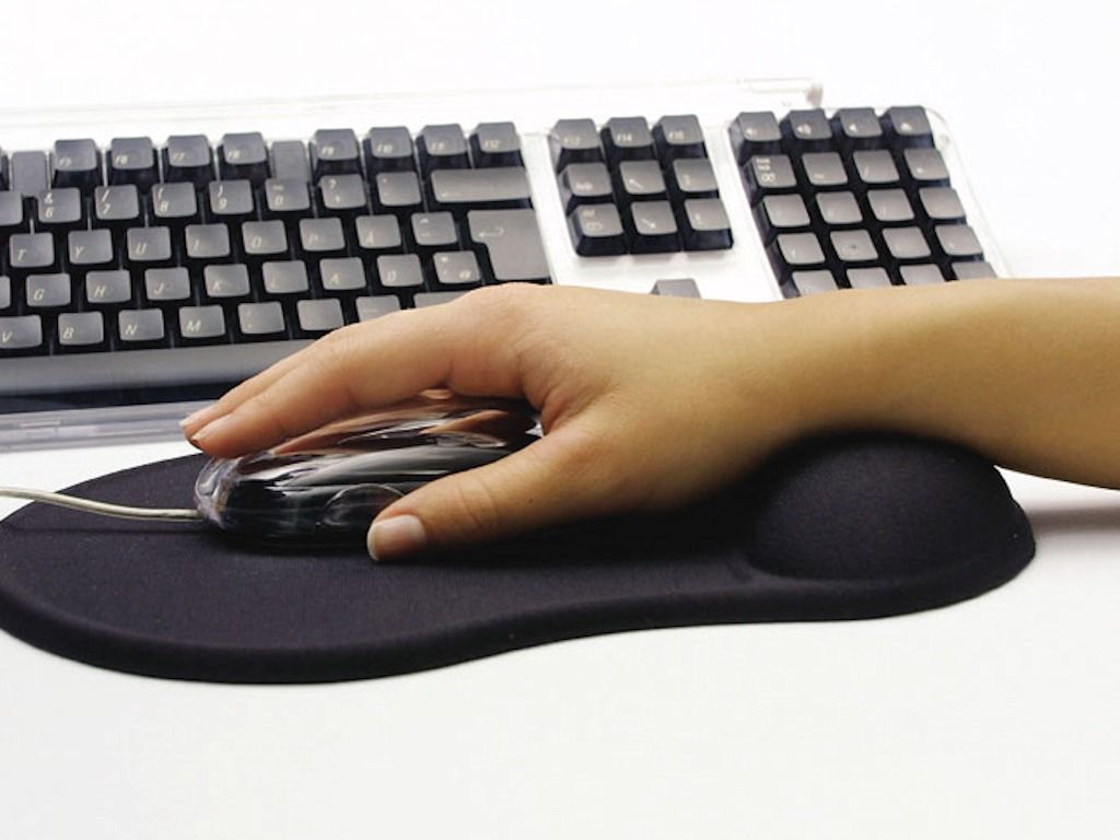 Sandberg Gel with Wrist Rest Egérpad Black