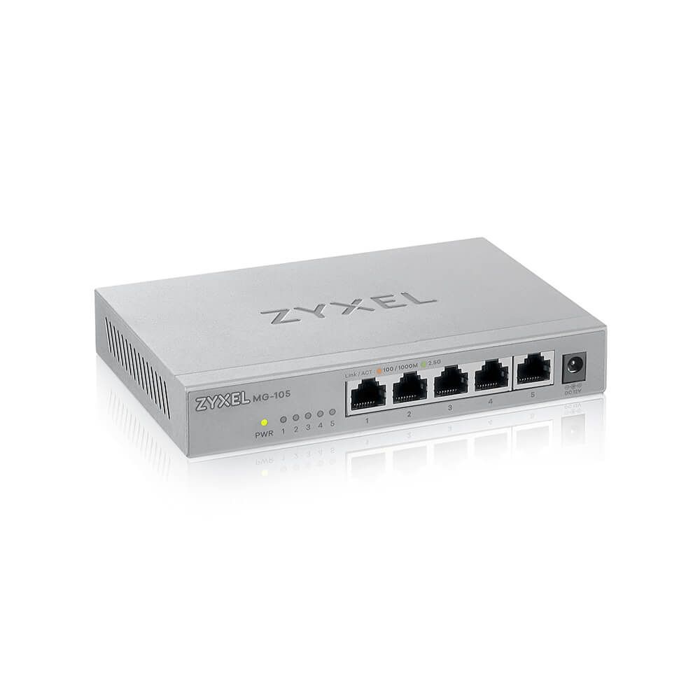 ZyXEL MG-105 5-Port 2.5GbE Unmanaged Switch