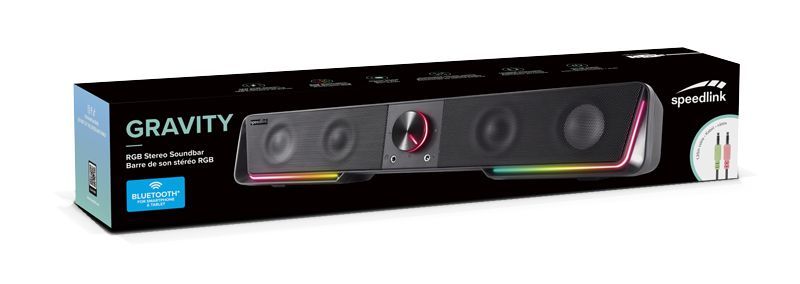 Speedlink Gravity RGB Stereo Soundbar Black